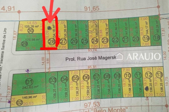 Terreno à venda - 134.16m² - Jardim Janina II, Umuarama-PR